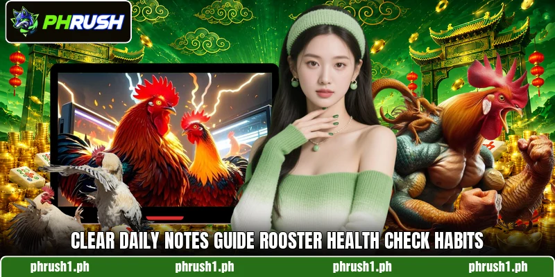 Clear daily notes guide Rooster Health Check habits Clear daily notes guide Rooster Health Check habits