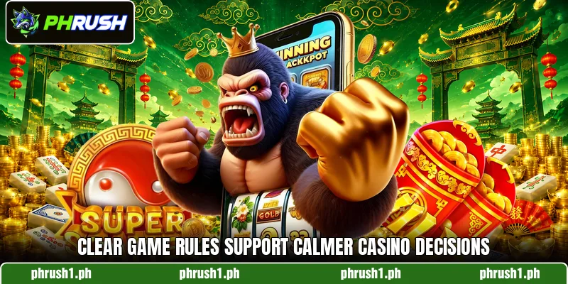 Clear game rules support calmer casino decisions