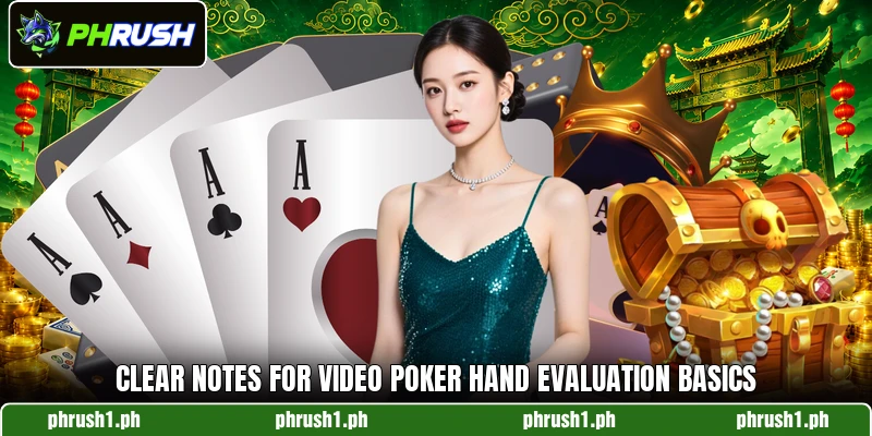 Clear notes for video poker hand evaluation basics Clear notes for video poker hand evaluation basics