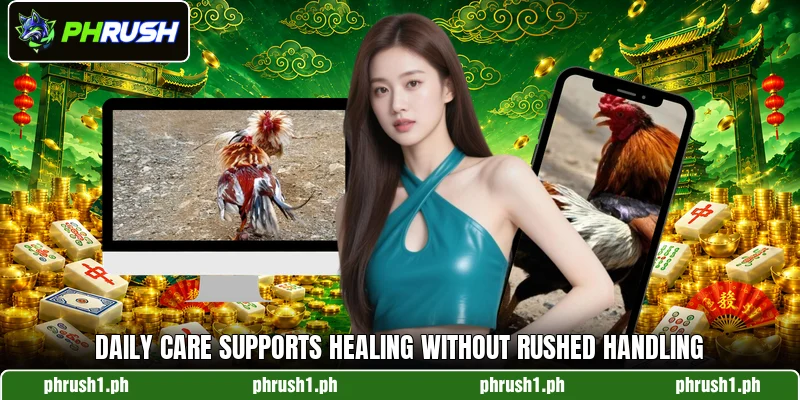 Daily care supports healing without rushed handling