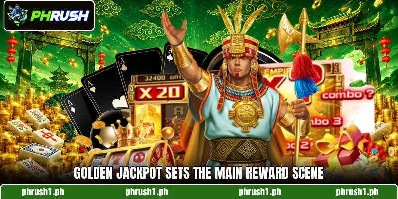Golden Jackpot sets the main reward scene Golden Jackpot sets the main reward scene