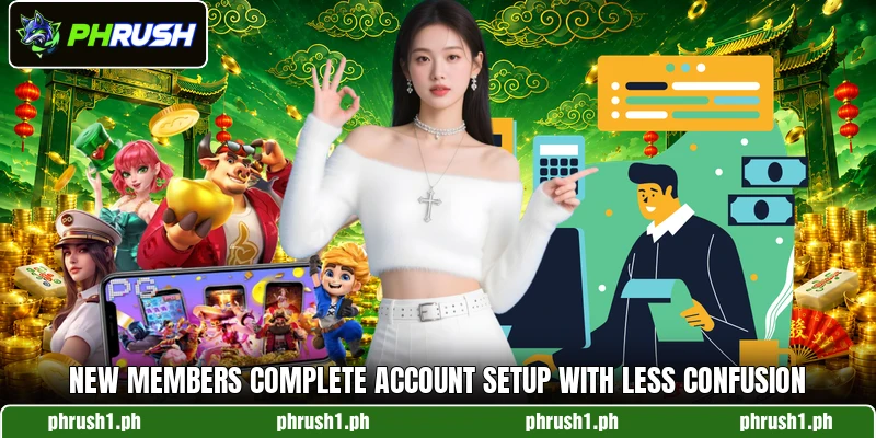 New members complete account setup with less confusion