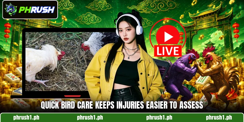 Quick bird care keeps injuries easier to assess Quick bird care keeps injuries easier to assess