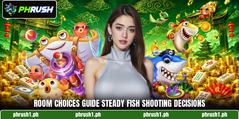 Room choices guide steady fish shooting decisions