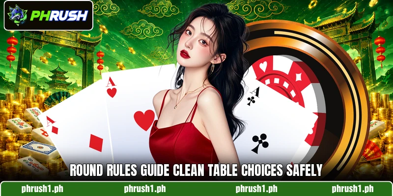 Round rules guide clean table choices safely Round rules guide clean table choices safely