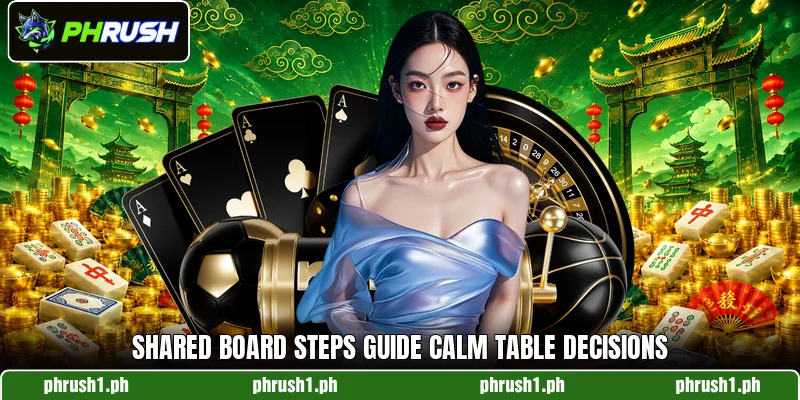 Shared board steps guide calm table decisions Shared board steps guide calm table decisions
