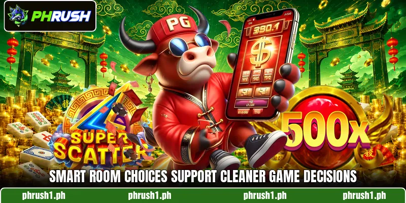 Smart room choices support cleaner game decisions